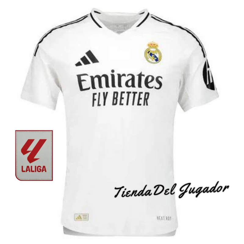 CAMISETA REAL MADRID I + PARCHES 24/25 HOMBRE