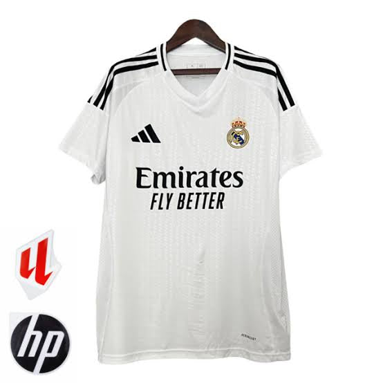 CAMISETA REAL MADRID I + PARCHES 24/25 HOMBRE