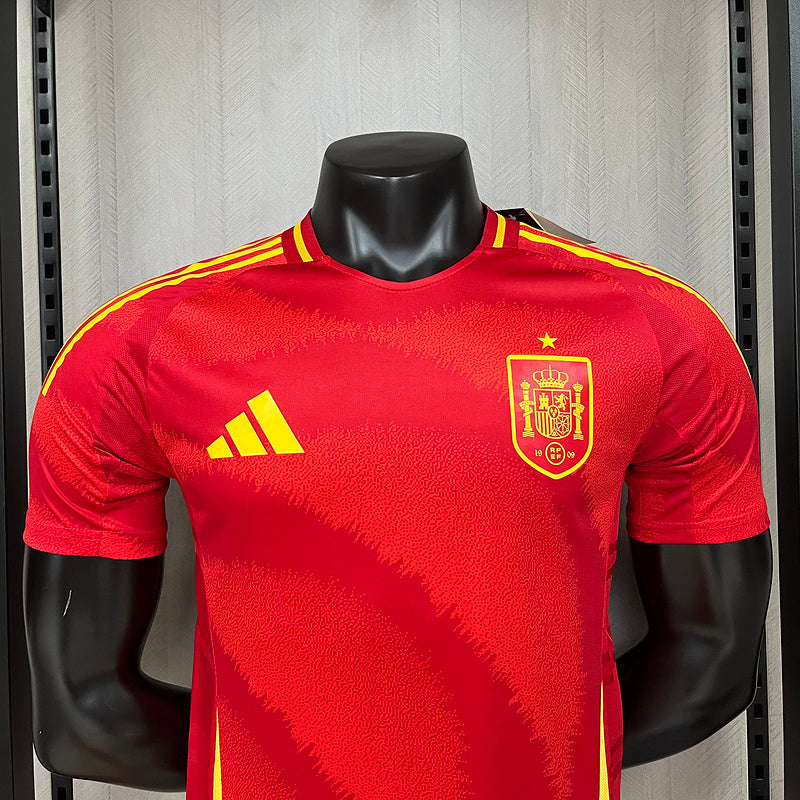 CAMISETA ESPAÑA I EURO 2024 HOMBRE (VERSIÓN JUGADOR)