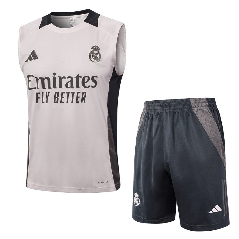 CONJUNTO SIN MANGAS REAL MADRID ENTRENAMIENTO 24/25 HOMBRE